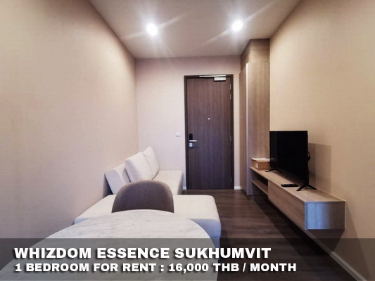 (เช่า) FOR RENT WHIZDOM ESSENCE SUKHUMVIT / 1 bedroom / 34 Sqm.**16,000** CLOSE BTS PUNNAWITHI