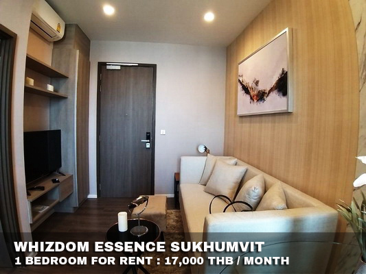 (เช่า) FOR RENT WHIZDOM ESSENCE SUKHUMVIT / 1 bedroom / 34 Sqm.**17,000** CLOSE BTS PUNNAWITHI