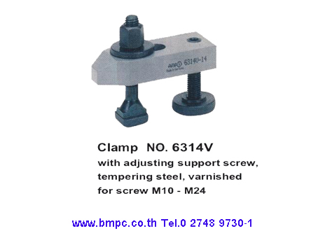 AMF, Clamp, T-slot bolt, T-nut, Hook wrench, Heavy washer, Dished washer, Extension nut, collar nut