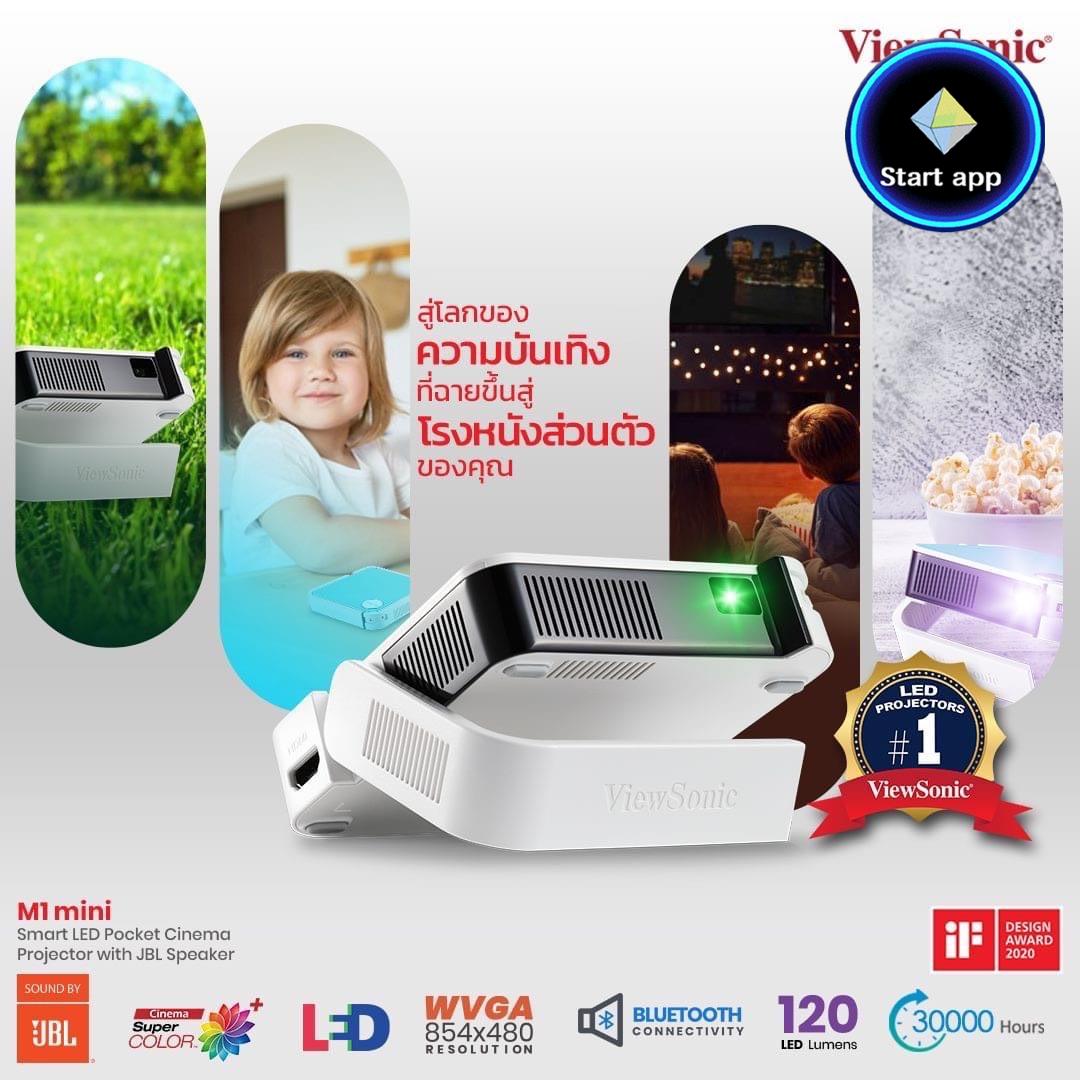 โรงหนังขนาดมินิด้วย โปรเจคเตอร์ M1mini