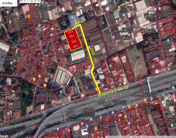 ขายที่ดิน 752 ตารางวา เข้าถนนพระราม 2 ซอย 12 โทร  0950892688