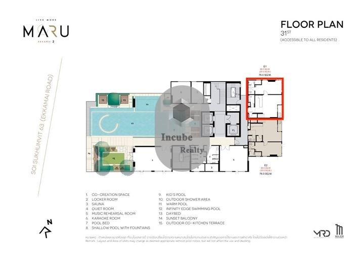 P35CR1808021 MARU Ekkamai 2 2 bed 2 bath76 sqm.17.6 MB