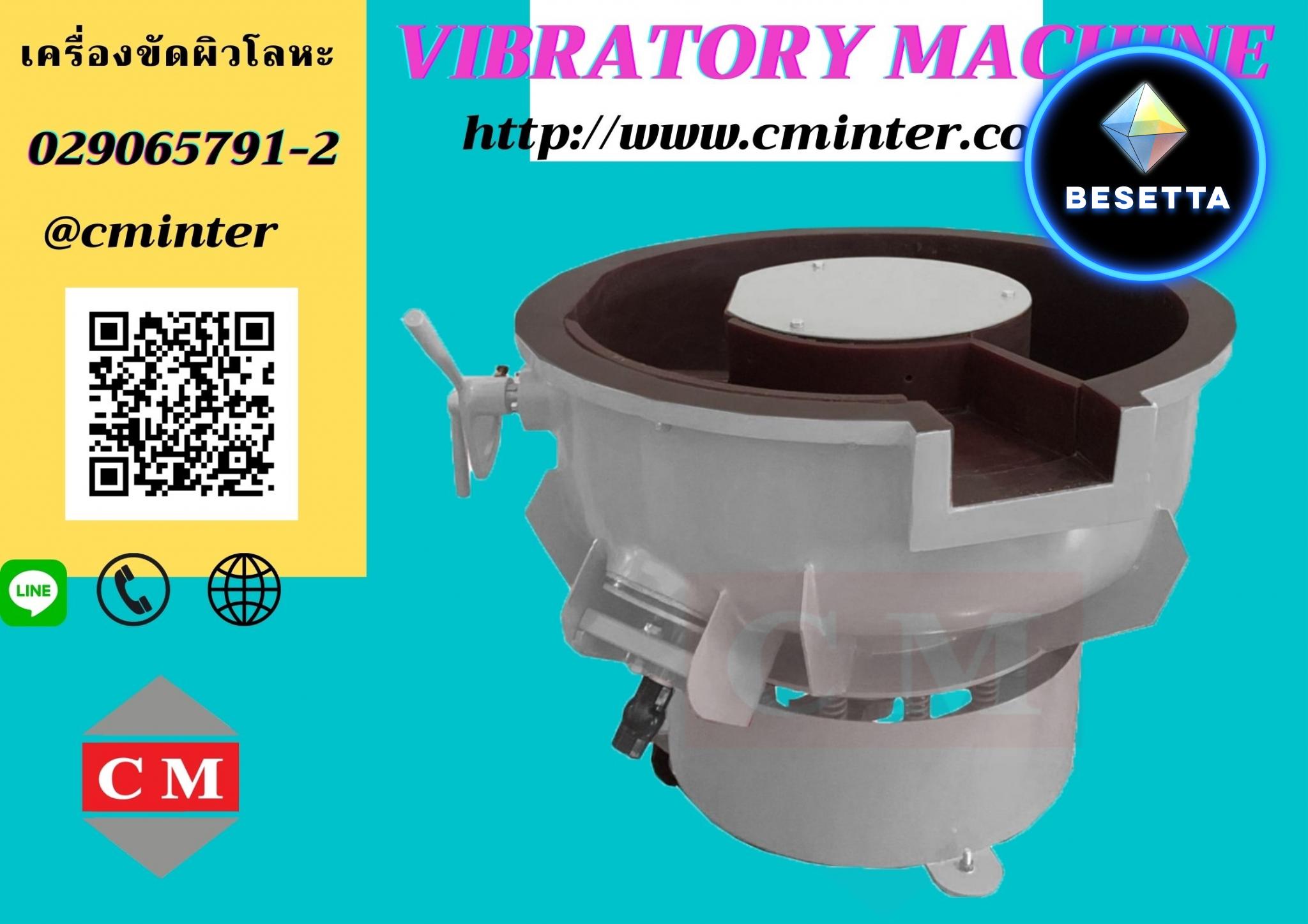 เครื่องขัดผิวโลหะแบบเขย่า (มีสะพานแยกชิ้นงาน) (Vibratory finishing machine with Separator) 